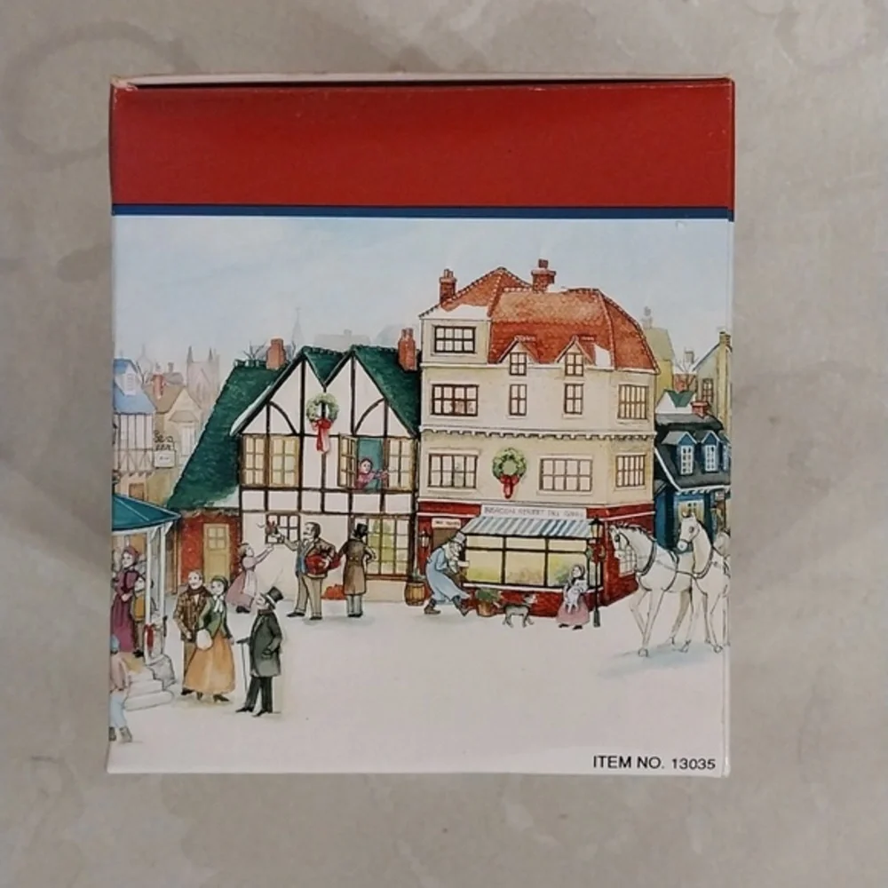 Lemax Dickensvale Vintage 1991 Porcelain Oak Ridge‎ Covered Bridge Hand Painted